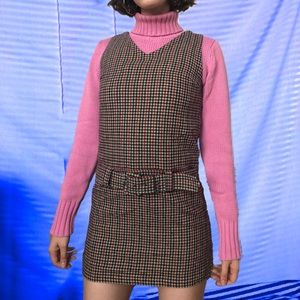 SOLD 🍎Teacher’s Pet Hounds Tooth Mini Dress🍎